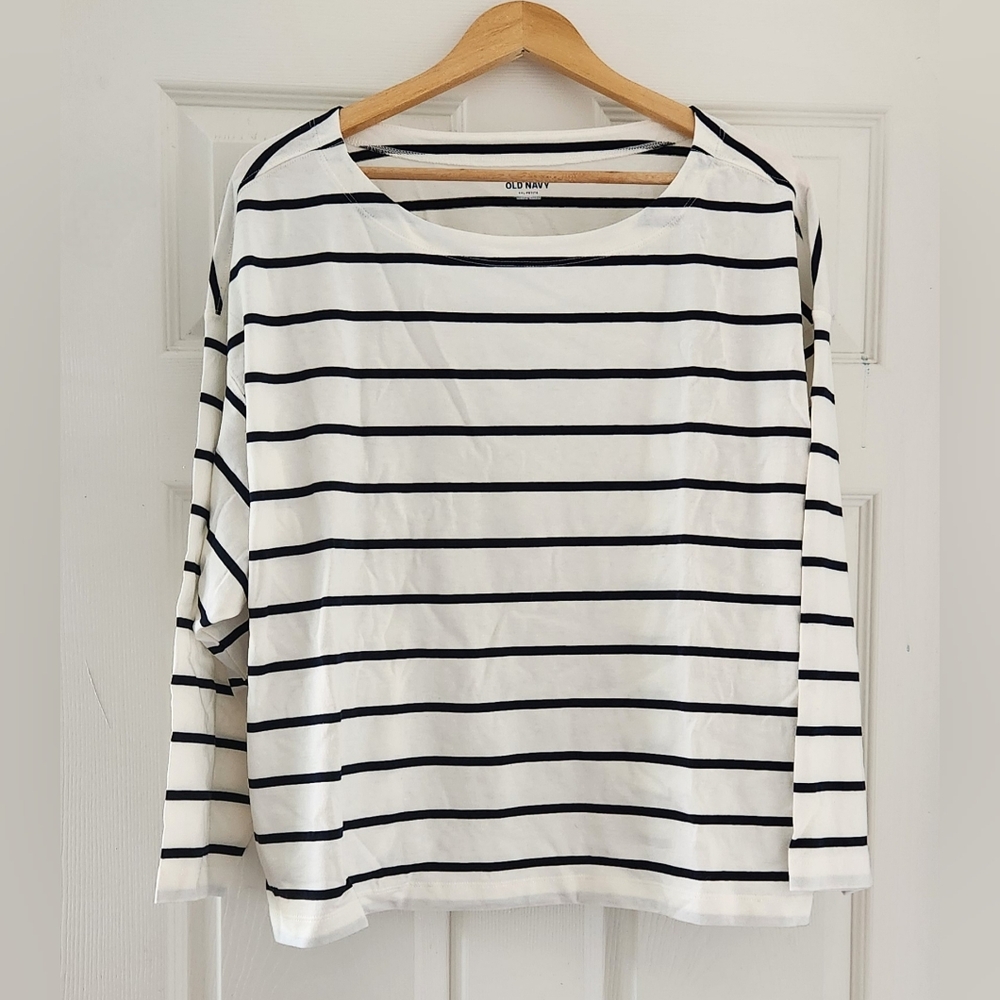 Old Navy Mariner Striped Long Sleeve Top
